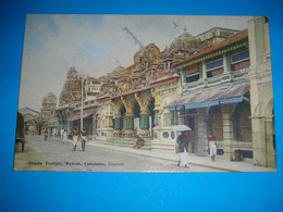 Asia,Ceylon,Colombo,Hindu Temple,Pettah,Indian Religion,buddhism Shrine,street Scene,Sri Lanka,Art Vintage Postcard - Bouddhisme