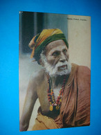 Asia,Ceylon,Colombo,old Hindu Priest,Buddhism Religion,buddhist,ethnics,folklore,Sri Lanka,Plates "Art" Vintage Postcard - Buddhism