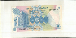 Billet Banque OUGANDA 5 Shillings  1979  TTB+  Sept 2020  Clas Noir 18 - Oeganda