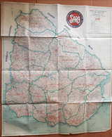 1950 URUGUAY MAPA GRANDE, BIG MAP, GRANDE CARTE, HORACIO URETA MARTINEZ - Autres