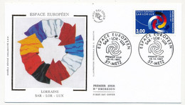 FRANCE - Env FDC 3,00F Espace Européen SAR - LOR - LUX - 16/10/1997 METZ - 1990-1999