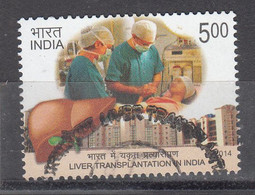 INDIA, 2014,  FIRST DAY CANCELLED,  Liver Transplantation In India, Transplant 1 V - Gebraucht