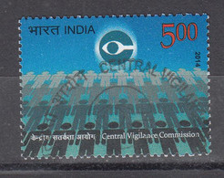 INDIA, 2014,  FIRST DAY CANCELLED,  Central Vigilance Commission, 1 V Used (o) - Gebruikt