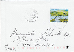 LUXEMBOURG SEUL SUR LETTRE POUR LA FRANCE 2009 - Covers & Documents