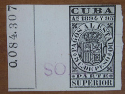 1894 1895 CUBA Fiscali Revenue Tax Pagos Al Estado 5 Ctv Superior - Usato - Impuestos