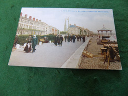 VINTAGE UK DORSET: WEYMOUTH Brunswick Terrace & Promenade Tint Photochrom - Weymouth