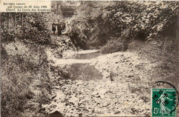 Elbeuf * La Cavée Des écameaux * Ravages Causés Par L'orage Du 30 Juin 1908 - Elbeuf