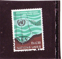 1971 Nazioni Unite - Utilizzo Pacifico Del Mare - Used Stamps