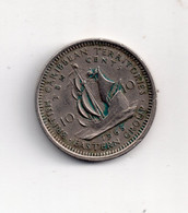 REF MON6 Monnaie Coin British Carribean Territories 10 Cents 1965 - Isole Vergini Britanniche