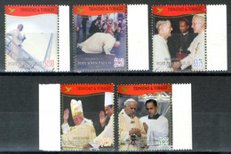 TRINIDAD & TOBAGO 2005** - Papa Giovanni Paolo II - Pope John Paul II - 5 Val. MNH. - Papi