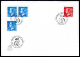 SWEDEN 1975 Carl XVI Definitive 90 Ö,  1.10 Kr  FDC.  Michel 901, 902A - FDC