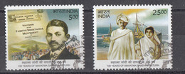 INDIA, 2015, FIRST DAY CANCELLED, 100 Years Of Mahatma Gandhi Return From South Africa Ship Newspaper, Set 2 V, - Oblitérés