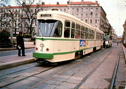 St étienne * Tram Tramway * Motrice Articulée PCC N°555 - Saint Etienne