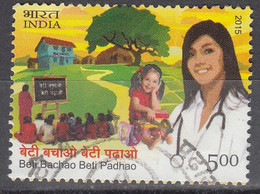 INDIA, 2015, FIRST DAY CANCELLED, Beti Bachao Andolan, Protect And Educate Girl Child, 1 V - Gebraucht