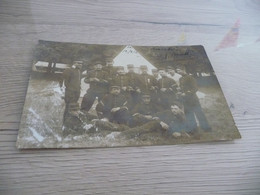 Carte Photo Militaire Militaria Groupe De Soldats Camp 1912 Décoration - Characters