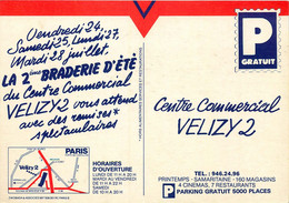 YVELINES  VELIZY  Centre Commercial VELIZY 2  (carte Publicitaire ) - Velizy