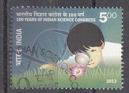 INDIA, 2013, FIRST DAY CANCELLED, 100 Years Of Indian Science Congress, 1 V - Oblitérés