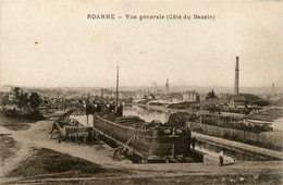 Roanne * Vue Générale * Côté Du Bassin * Péniche Batellerie - Roanne