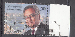 INDIA, 2013, FIRST DAY CANCELLED, Aditya Vikram Birla, Industrialist, 1 V - Gebruikt