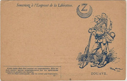 CARTE FRANCHISE 1914-18- SOUSCRIVEZ A L'EMPRUNT DE LA LIBERATION - Weltkrieg 1914-18
