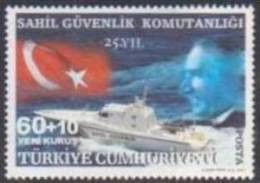 2007 TURKEY 25TH ANNIVERSARY OF TURKISH COAST GUARD COMMAND MNH ** - Nuevos