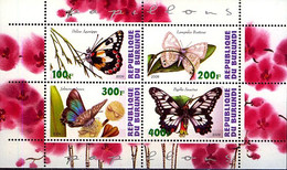 BURUNDI 2009, FAUNA, BUTTERFLIES, COMPLETE, MNH SERIES In SMALL SHEET With GOOD QUALITY, *** - Ongebruikt