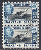 Falkland Islands 1938-50 Cancelled, Pair, Sc# ,SG 152 - Falklandinseln