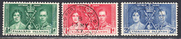 Falkland Islands 1937 Cancelled, Sc# ,SG 143-145 - Falklandeilanden