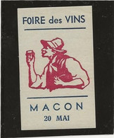 VIGNETTE - FOIRE DES VINS  - MACON 20 MAI - Tourismus (Vignetten)