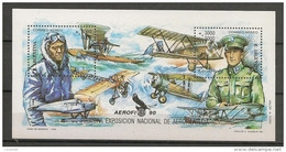 ARGENTINA - 1990 - Souvenir Sheet - Bloc Yvert # 43 - AEROPHILATELIE  EXPOSITION - AIRPLANES  - ** MNH - Blocks & Sheetlets