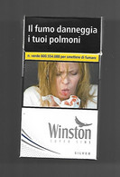 Tabacco Pacchetto Di Sigarette Italia - Winston Silver  Da 20 Pezzi - 2020 Tobacco-Tabac-Tabak-Tabaco - Etuis à Cigarettes Vides