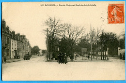 18 - Cher  - Bourges Rue De Nevers Et Boulevard De Lahiltolle (N1665) - Bourges