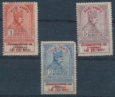 ** 1914 Hadi Segély 1K, 2K, 5K (56.000) Ráncok, 2K Rövid Sarokfog - Autres & Non Classés