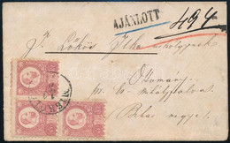 ~1873 5kr Hármastömb Ajánlott Levélen "MISKOLCZ" - "OTTOMÁNY" - Otros & Sin Clasificación