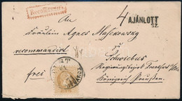 1871 Ajánlott Levél 15kr Bélyeggel "PEST / LIPÓTVÁROS" - Otros & Sin Clasificación