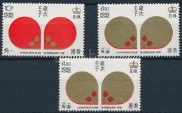 ** Hong Kong 1972 Patkány éve Mi 261-262, 262 Fordított Vízjellel Is / Normal + Inverted Watermark (Min EUR 155.-) - Otros & Sin Clasificación