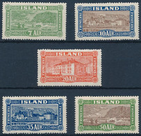 * Izland 1925 Tájak Mi 114-118 (**Mi EUR 700.-) - Otros & Sin Clasificación