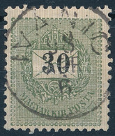 O 1888 30kr "IVANIC" (Gudlinban Nem Szerepel, Monográfia VI. Kötetben 1 Y2 Típus) - Otros & Sin Clasificación