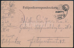 1915 Tábori Posta Levelezőlap "K.u.k. Pionier Bataillon No.5." + "TP 132" - Otros & Sin Clasificación