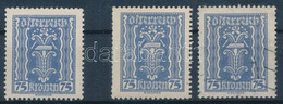 *, O 1922 Mi 376 I 2 Db "kalapács" Tévnyomatos Bélyeg + Támpéldány (Mi EUR 22,50) - Otros & Sin Clasificación