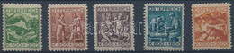 ** 1924 Tuberkulózis Sor Mi 442-446 - Otros & Sin Clasificación