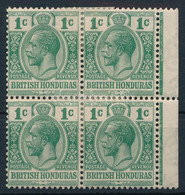 * Brit Honduras 1921 Forgalmi Négyestömb Mi 86 - Otros & Sin Clasificación