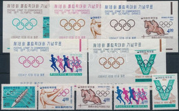 ** 1964 Tokiói Olimpia Sor Mi 457-461 + Blokk 194-198 - Otros & Sin Clasificación