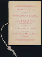 1891 Annual Field Day Of Steevns Institute Of Technology, S. I. A. A. At St. George Cricket Grounds - Sin Clasificación