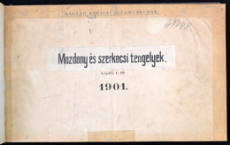 1901 Mozdony és Szerkocsi Tengelyek Mappa - Sin Clasificación