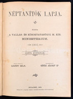 1903 Néptanítók Lapja. XXXVI. évf. 1-53 Sz. Kiadja A Vallás és Közoktatásügyi M. Kir. Minisztérium. Szerk.: Ujváry Béla, - Sin Clasificación