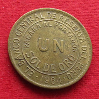 Peru 1 Un Sol De Oro 1964 KM# 222 Lt 1058 *V2T Perou - Peru