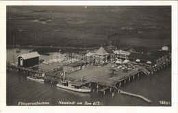 * T2/T3 Nezsider, Neusiedl Am See; Fliegeraufnahme / Strand. Légifelvétel / Aerial View, Beach, Boat (EK) - Sin Clasificación