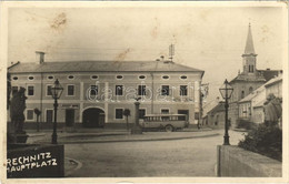 T2/T3 1937 Rohonc, Rechnitz; Hauptplatz, Brüder Raininghaus Bierniederlage, Josef Imre Fleischhauer, Rudolf Holndonner's - Sin Clasificación