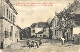 T3 1910 Sopronkeresztúr, Sopron-Keresztúr, Németkeresztúr, Deutschkreutz Bei Oedenburg; Ferenc József Utca, üzletek / Fr - Sin Clasificación